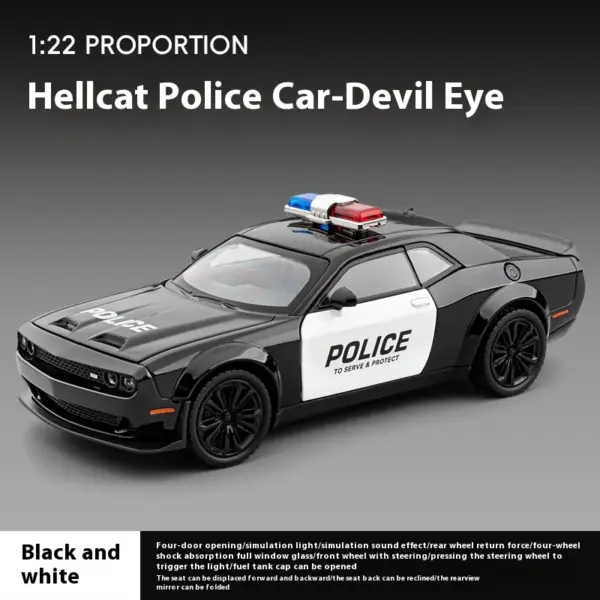 1:22 Dodge Challenger Redeye Hellcat Model - Image 5