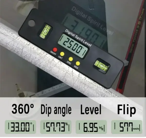 Digital Level Box Protractor with Magnetic Base - Image 6