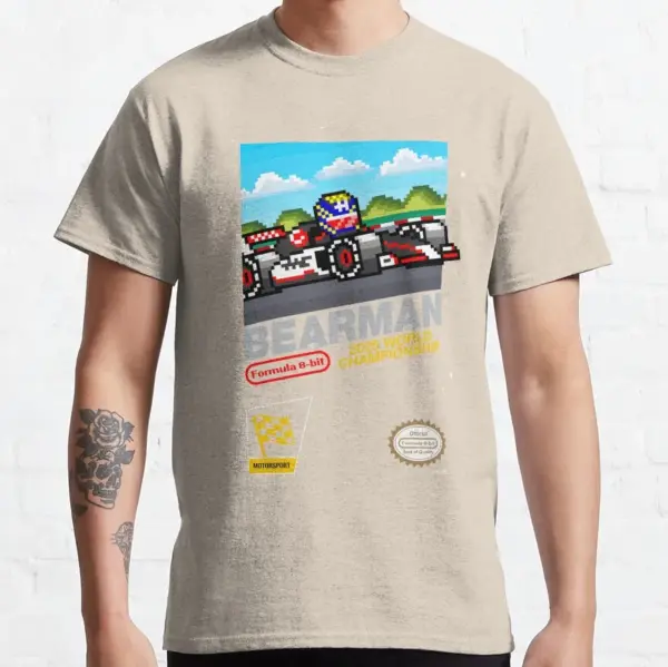 Pixel Art Formula One Driver T-Shirt - Image 7