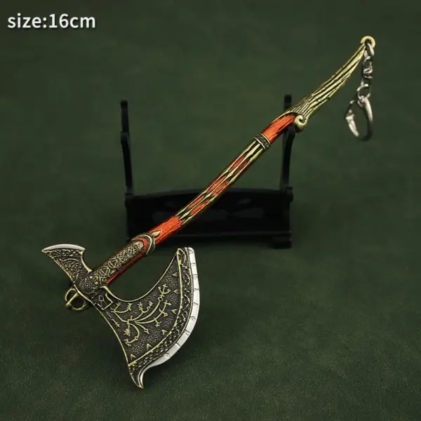 God of War Kratos Axe Metal Keychain - Image 19