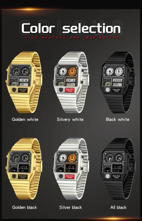 SANDA 3192 Digital Thermometer Stopwatch Watch - Image 6