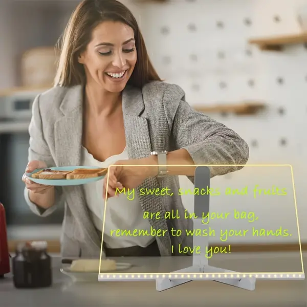 LED Acrylic Message Board with USB Power - Image 4