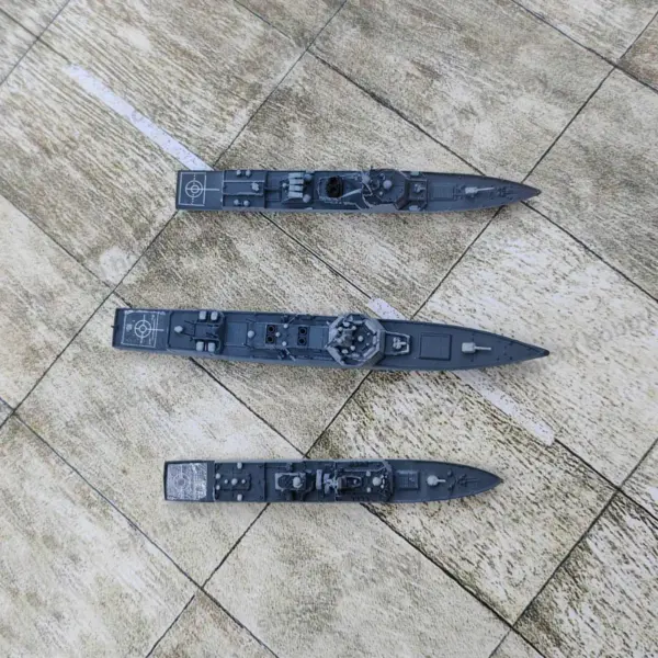 1Set 1/2000 Scale Warship Model Kit - Image 5