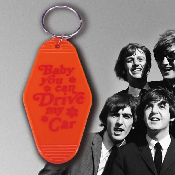 Orange Car Key Fob Keychain - Image 4