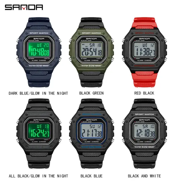 SANDA 2156 Digital Sports Watch for Men - Image 6