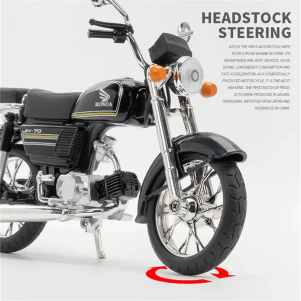 1/10 Scale JiaLing JH-70 Diecast Motorcycle Model - Image 4