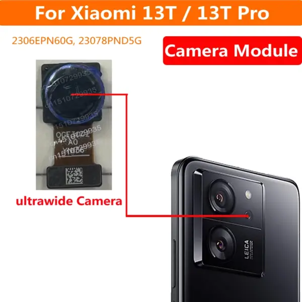 Front Facing Selfie & Rear Camera Flex Cable for Xiaomi 13T - Image 5