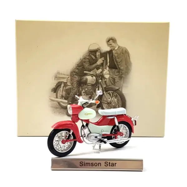 1:24 Scale Atlas Simson Star Motorcycle Model - Image 5