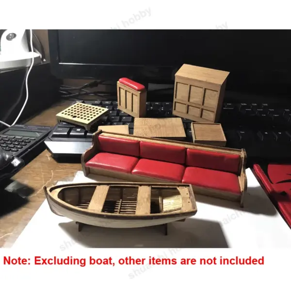 Wooden Lifeboat Model Kit 138mm 208mm Sizes - Image 2