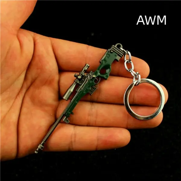 PUBG Mini Gun Metal Keychain RPG 98K AWM - Image 14