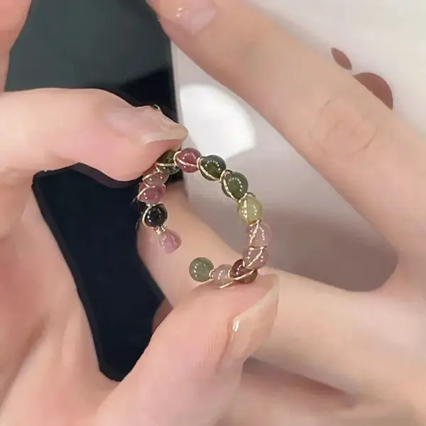 Chakra Healing Crystal Bead Ring - Image 10