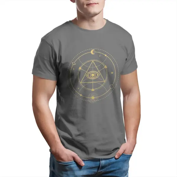 Enlightenment Sacred Geometry Cotton T-Shirt - Image 8