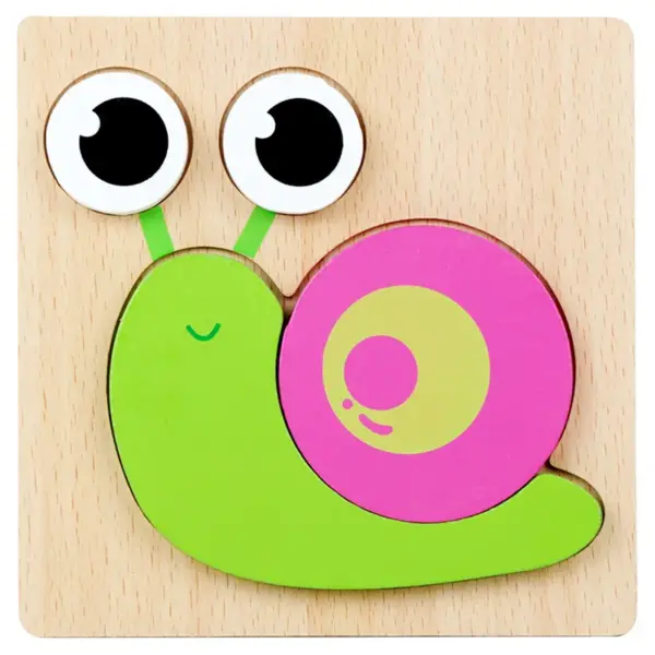 Wooden 3D Animal Puzzle for Early Learning - Image 12