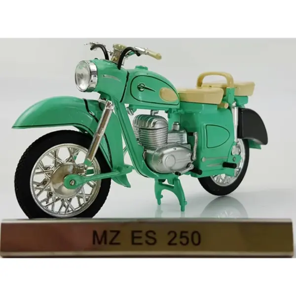 Atlas Diecast MZ ES 250 Green Motorcycle Model - Image 3
