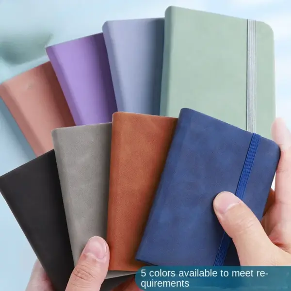 Portable A7 Mini Notebook Small Leather Notepad - Image 4
