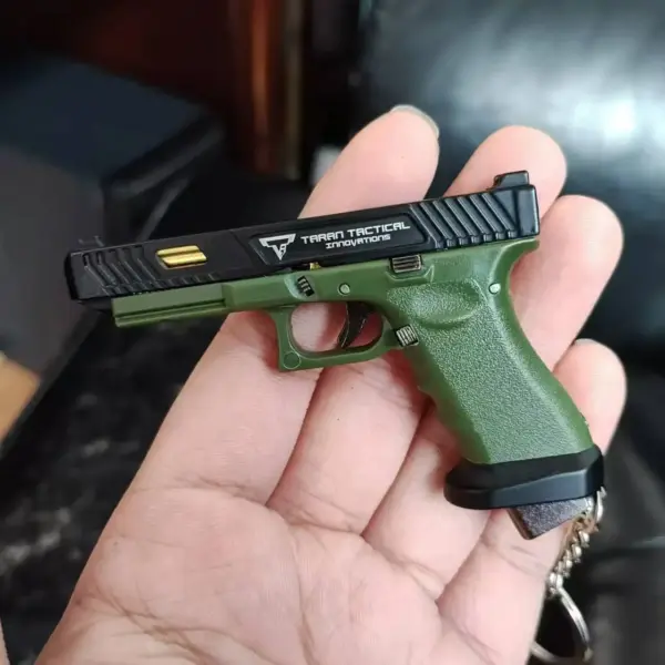 Mini Alloy G34 Pistol Keychain Fidget Toy - Image 6