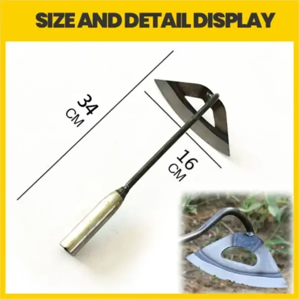 All-Steel Handheld Weeding Hoe for Gardening - Image 3