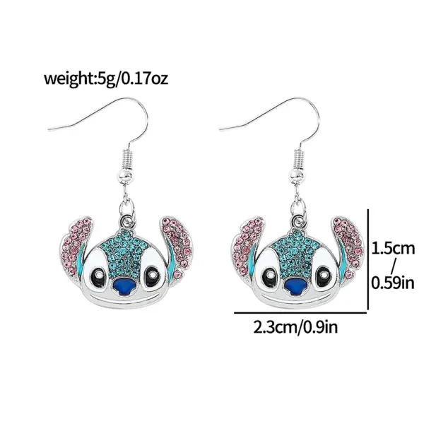Vintage Animal Stitch Drop Earrings for Women - Image 2