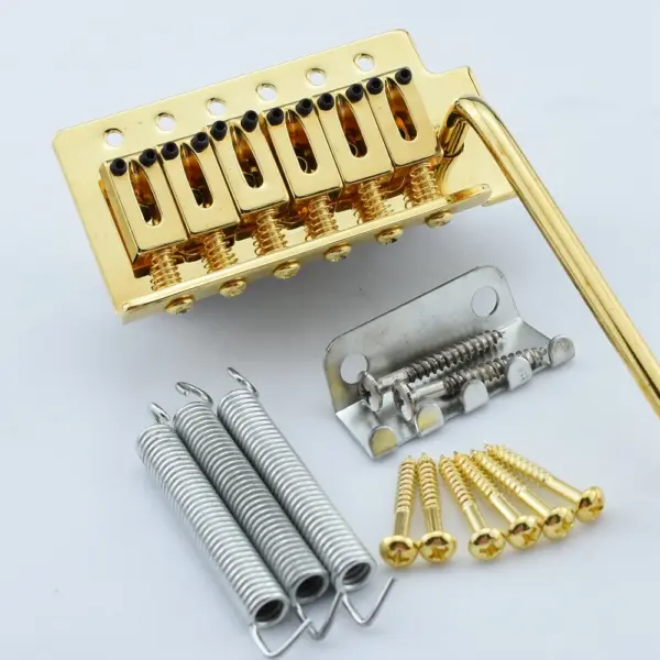 Gold Tremolo Bridge System for Electric Guitars - Image 7