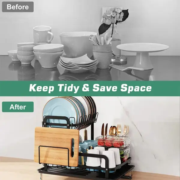 360° Rotating Kitchen Chopping Board Rack - Image 4
