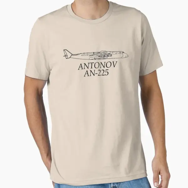 Antonov AN225 Mriya Men's Cotton T-Shirt - Image 8
