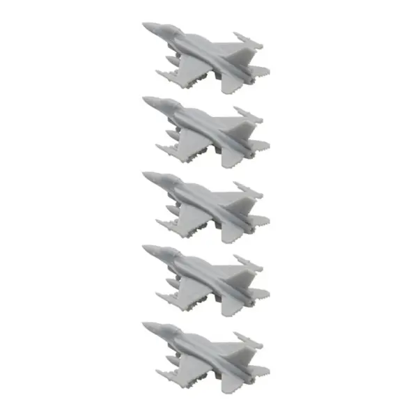 5PCS F-16E Fighter Plane Resin Model Set - Image 7