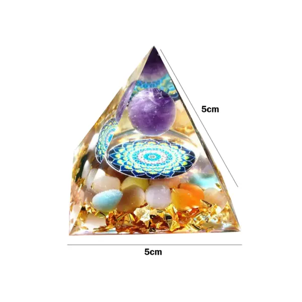 5cm Natural Stone Orgonite Pyramid Crystal - Image 20