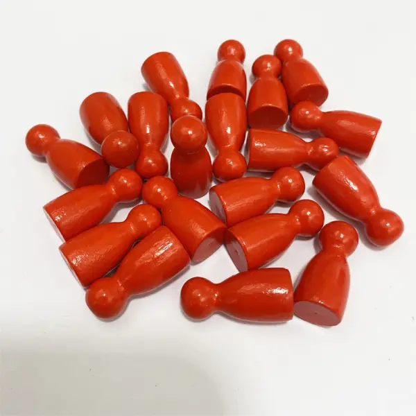 20-Piece Colorful Wooden Chess Set - Image 20