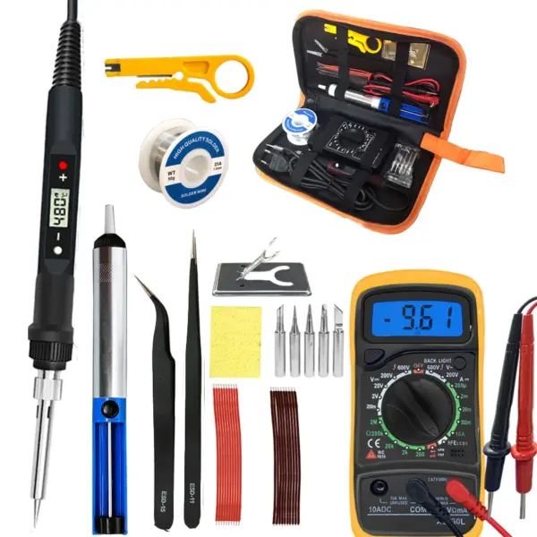 80W Adjustable Digital Soldering Iron Set - Image 7