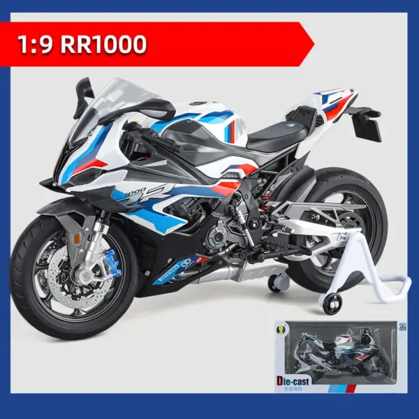 1/9 Scale Alloy Racing Motorcycle Model - Image 8