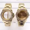 Gold 40mm Watch Case for Seiko Eta Miyota