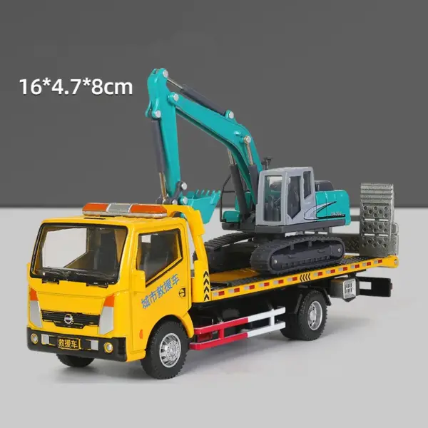 1:60 Alloy Trailer Engineering Vehicle Model - Image 5