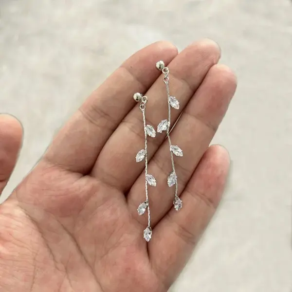 Trendy Drop Earrings with Star Heart Pendants - Image 12