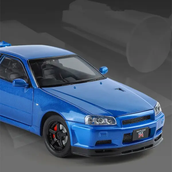 1:24 Nissan Skyline GTR R34 Diecast Model Car - Image 2