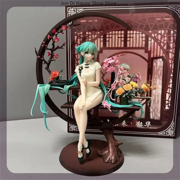 25cm Hatsune Miku Cheongsam Figure Ornament