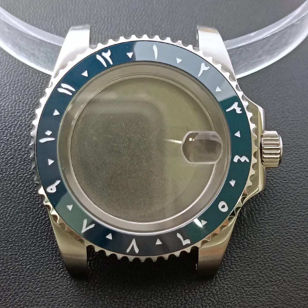 NH35 GMT Steel Watch Case 40.5mm Silver 91 NH35 GMT Steel Watch Case 40.5mm Silver - Image 91
