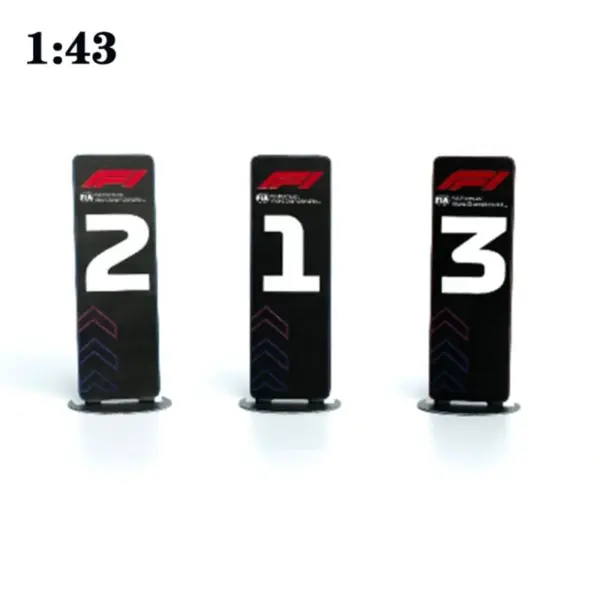 1:43 Scale F1 Model Parking Plate Decor - Image 7