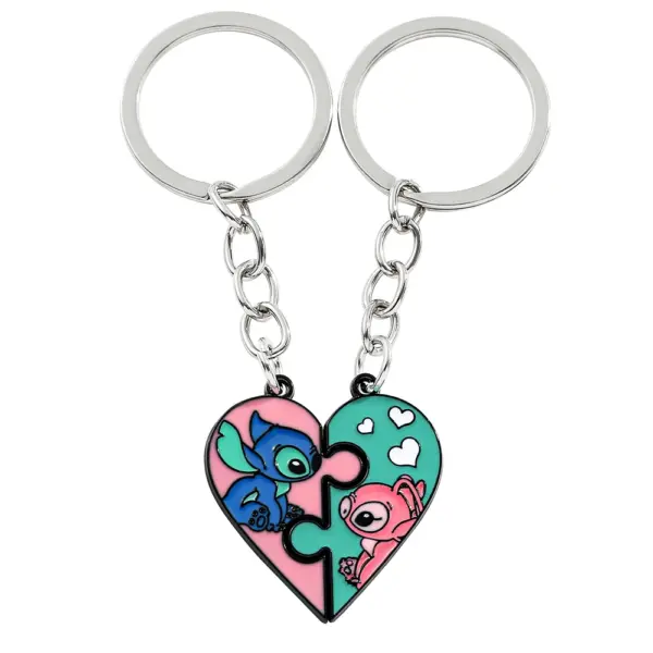 Lilo & Stitch Heart Keychain Friendship Jewelry - Image 22