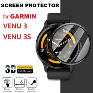 3PCs 3D Curved Edge Screen Protector for Garmin Venu