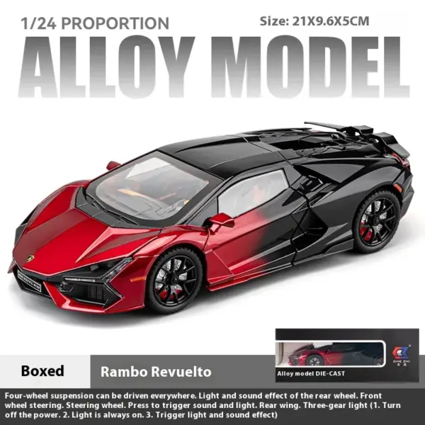 1:24 Lamborghini Revuelto Alloy Diecast Model Car - Image 11