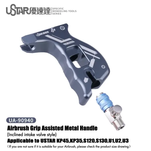 USTAR Airbrush Metal Handle for Various Models - Image 7
