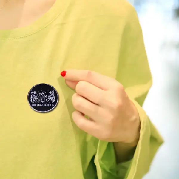 Witchy Crystal Badge Brooch Magic Design - Image 5