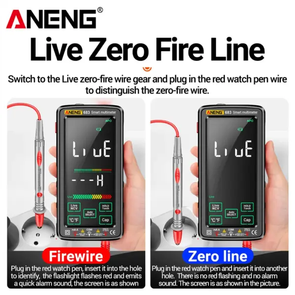 ANENG 683 Smart Digital Multimeter 6000 Counts - Image 4