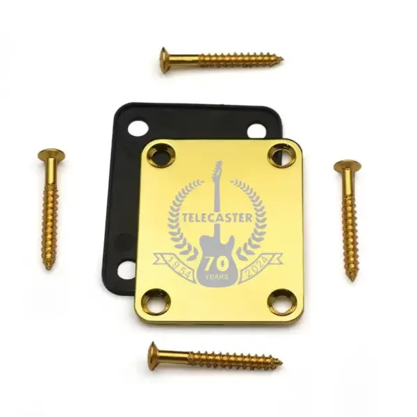 Tele Electric Guitar Neck Plate with Screws - Image 7