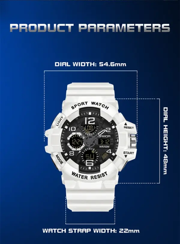 SANDA G-Style Military Digital Quartz Watch - Image 3