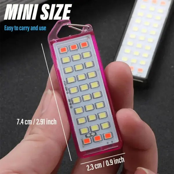 Mini Rechargeable LED Work Light Keychain - Image 3