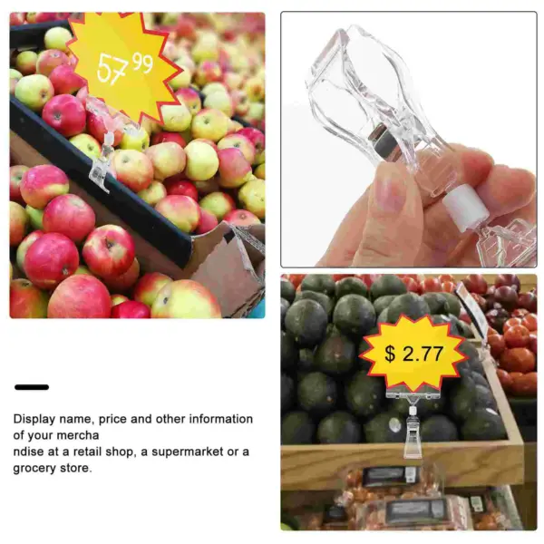 Clip-On Sale Sign Holder and Price Tag Set - Image 3
