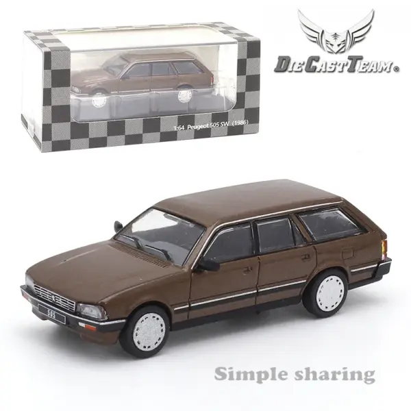 Peugeot 505 SW Diecast Model Car 1:64 Scale - Image 7