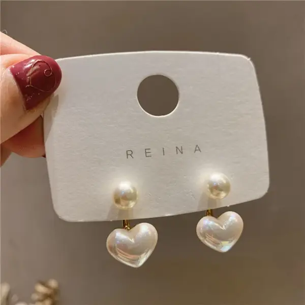 Heart Shaped Vintage Hoop Earrings - Image 15