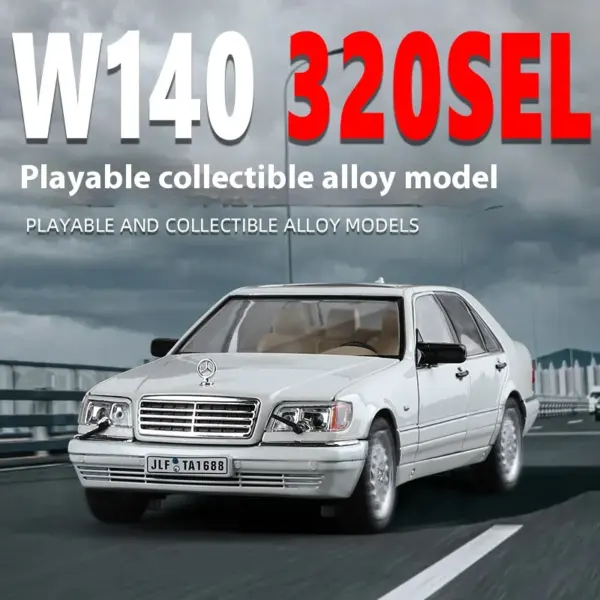 1:24 Mercedes Benz W140 Diecast Model Car - Image 5